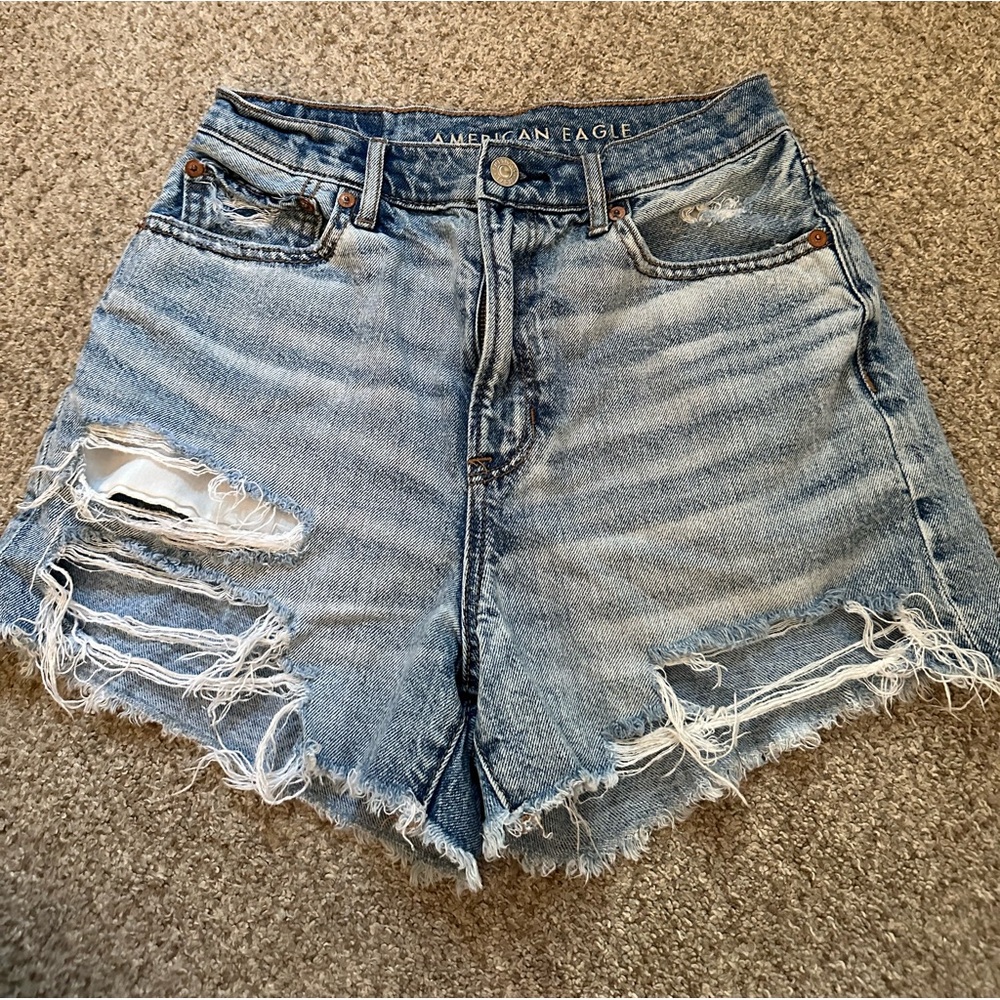 American Eagle High Rise Jean Shorts